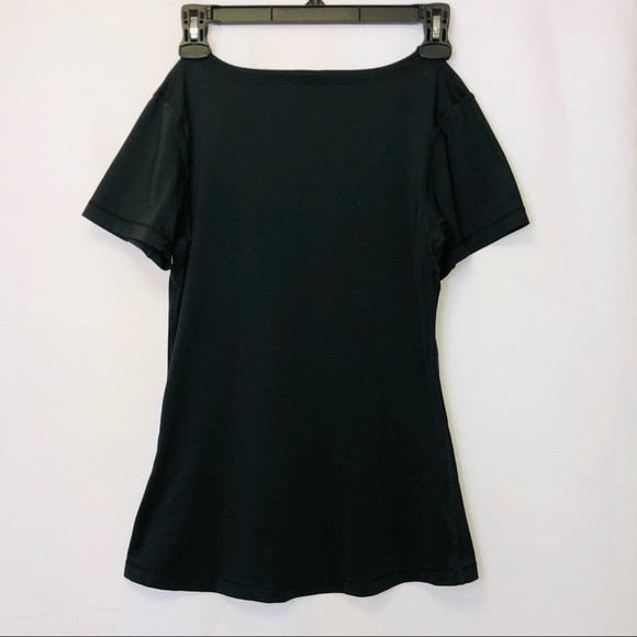 -N/A-Aim’n Activewear Black V-Neck Performance Tee S - Picture 3 of 3